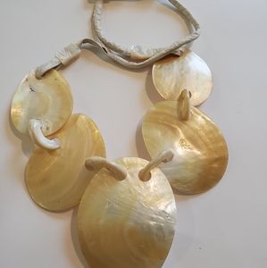 Huge Monies shell necklace